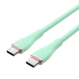 Kabel USB-C 2.0 do USB-C 5A Vention TAWGG 1,5m jasnozielony silikonowy
