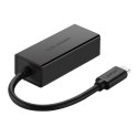 Adapter zewnętrzny Gigabit Ethernet RJ45 do USB-C męski UGREEN 30287, 10/100 Mbps (czarny)