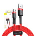 Kabel USB do Micro USB Baseus Cafule 2.4A 1m (Czerwony)
