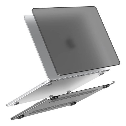 Matowe etui ochronne Lention do MacBook Air 15.3" (czarny)