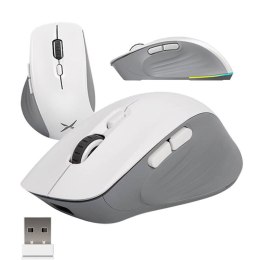 Bezprzewodowa mysz gamingowa Delux M729DB BT+2.4G 16000DPI (biała)