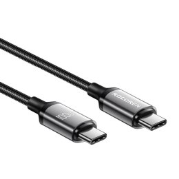 Kabel szybko ładujący Rocoren USB-C do USB-C Retro Series 100W, 3m (szary)