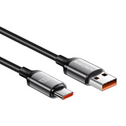 Kabel szybko ładujący Rocoren USB do USB-C Retro Series 100W, 1m (szary)