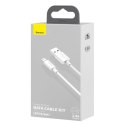 Kabel USB do Lightning Baseus Simple Wisdom, 2.4A, 1.5m (biały) 2szt.