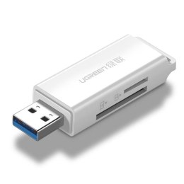 UGREEN CM104 Czytnik kart pamięci SD/microSD USB 3.0 (biały)