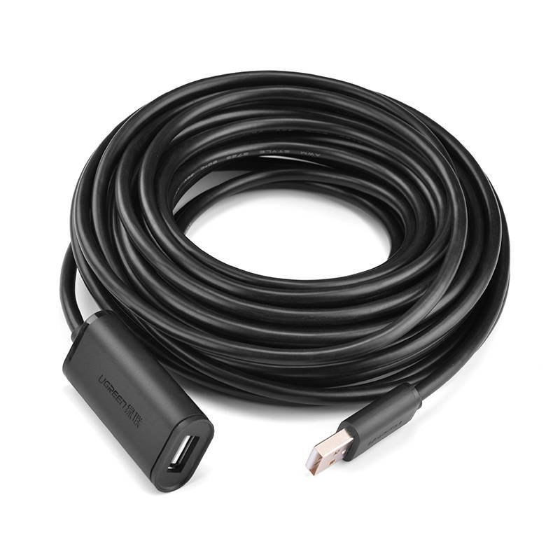 UGREEN US121 Kabel przedłużający USB 2.0, aktywny, 25m (czarny)